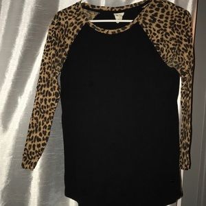 Cheetah baseball tee